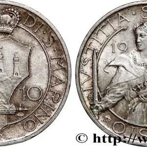 SAINT-MARIN 10 Lire 1935 Rome fwo_744126 Monde Remise