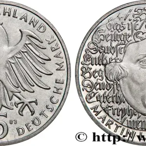 Dernière Chance ALLEMAGNE 5 Mark Proof Martin Luther 1983 Karlsruhe fwo_744136 Monde