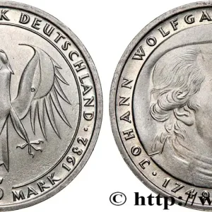 Vente Directe ALLEMAGNE 5 Mark Johann Wolfgang von Goethe 1982 Munich - D fwo_744138 Monde