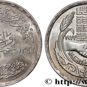 ÉGYPTE 1 Pound (Livre) 20e anniversaire de l’union économique 1977 fwo_744152 Monde Offre Du Jour