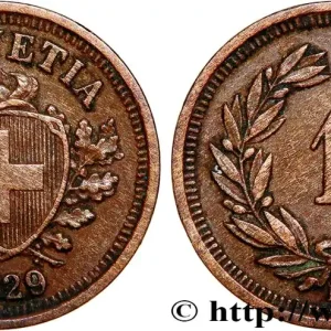 Nouvel Arrivage SUISSE 1 Centime Croix Suisse 1929 Berne - B fwo_744203 Monde