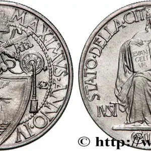 VATICAN ET ÉTATS PONTIFICAUX 20 Centesimi frappe au nom de Pie XII an IV 1942 Rome fwo_744265 Monde Promotion Saisonnière