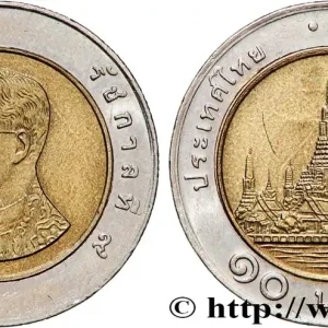 THAÏLANDE 10 Baht roi Rama IX Bhumipol BE 2545 2002 fwo_744314 Monde Authentique