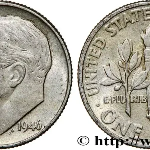 ÉTATS-UNIS D'AMÉRIQUE 1 Dime (10 Cents) Roosevelt 1946 Philadelphie fwo_744339 Monde Bon Marché