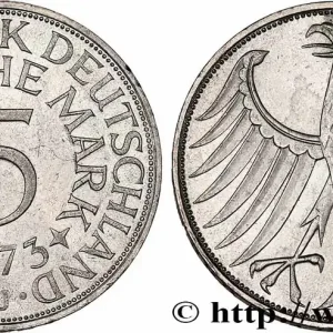 Achetez Aujourd’hui ALLEMAGNE 5 Mark aigle 1973 Hambourg - J fwo_555788 Monde