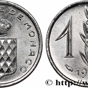 MONACO 1 Centime écu couronné 1978 Paris fwo_585829 Monde Prix Cassé