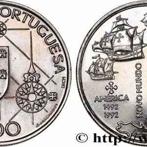 PORTUGAL 200 Escudos 500e anniversaire découverte de l’Amérique, Colomb et ses navires 1992 Lisbonne fwo_690132 Monde Prix Réduit