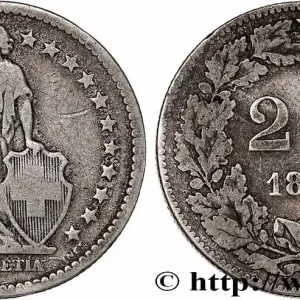 Satisfait Ou Remboursé SUISSE 2 Francs Helvetia 1878 Berne fwo_730611 Monde