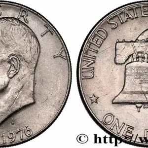 Livraison Express ÉTATS-UNIS D'AMÉRIQUE 1 Dollar Eisenhower Bicentenaire 1976 Denver - D fwo_730672 Monde