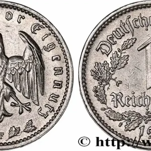 ALLEMAGNE 1 Reichsmark aigle 1934 Stuttgart fwo_730811 Monde Artisanat