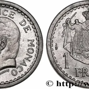 MONACO 1 Franc Louis II (1943) Paris fwo_736586 Monde Dernière Chance