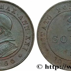 Offre Du Jour ITALIE - ÉTATS DU PAPE - PIE IX (Jean-Marie Mastai Ferretti) 2 Soldi an XXI 1866 Rome fwo_737190 Monde