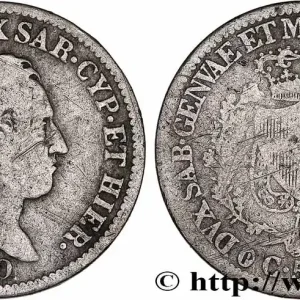 ITALIE - ROYAUME DE SARDAIGNE 50 Centesimi Charles Félix 1830 Turin fwo_737384 Monde Prix Réduit