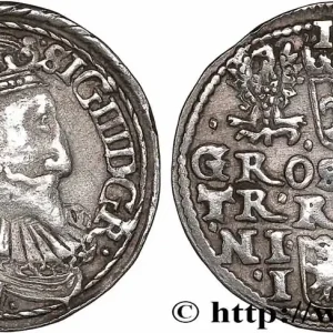 Produit De Marque POLOGNE - ROYAUME DE POLOGNE - SIGISMOND III VASA Trois groschen ou trojak koronny 1597 Olkusz fwo_741529 Monde