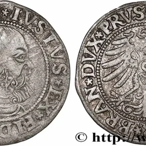 SAINT-EMPIRE ROMAIN GERMANIQUE - PRUSSE - ALBRECHT DE BRANDENBURG 1 groschen 1532 Königsberg fwo_741538 Monde Promotion Saisonnière