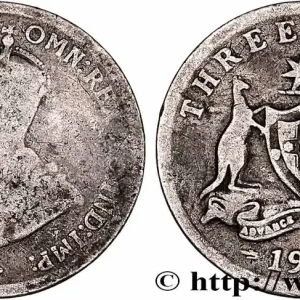 AUSTRALIE 3 Pence Georges V 1918 Melbourne fwo_745708 Monde Promotion