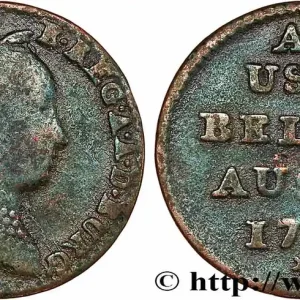 BELGIQUE - PAYS-BAS AUTRICHIENS 1 Liard Marie Thérèse d’Autriche 1750 Bruges fwo_745711 Monde Livraison Mondiale