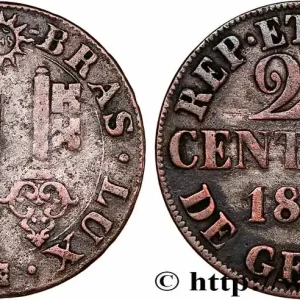 Meilleur Choix SUISSE - RÉPUBLIQUE DE GENÈVE 25 Centimes - Canton de Genève 1844 fwo_745717 Monde