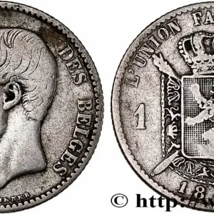 Expédié Aujourd’hui BELGIQUE 1 Franc Léopold II légende française signature L WIENER 1886 fwo_745726 Monde