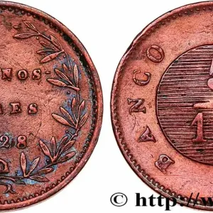 Authentique ARGENTINE 5/10 Real Province de Buenos Aires 1828 fwo_745757 Monde