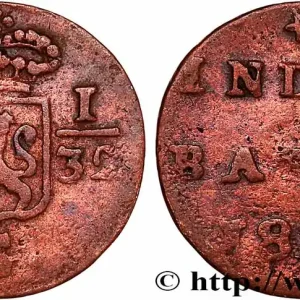 Super Prix INDES NEERLANDAISES 5 1/32 Gulden (1/2 Duit) écu couronné des Pays-Bas 1809 Enkhuizen fwo_745759 Monde