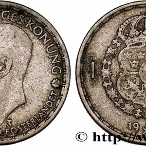 Bon Plan SUÈDE 1 Krona Gustave V 1946 fwo_745771 Monde