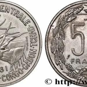 Meilleure Vente ÉTATS DE L'AFRIQUE ÉQUATORIALE Essai de 50 Francs antilopes 1961 fwo_745797 Monde