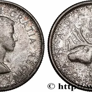 Offre Limitée CANADA 25 Cents Elisabeth II 1960 fwo_745851 Monde