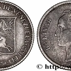 VENEZUELA 1/4 Bolivar 1929 Philadelphie fwo_745904 Monde Usine Directe