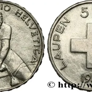 SUISSE 5 Francs 600e anniversaire de la bataille de Laupen 1939 Berne fwo_611329 Monde Dernière Chance