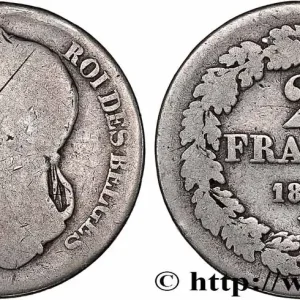 Livraison Mondiale BELGIQUE - ROYAUME DE BELGIQUE - LÉOPOLD Ier 2 Francs Léopold Ier tête laurée 1844 fwo_741360 Monde