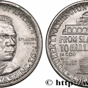 ÉTATS-UNIS D'AMÉRIQUE 1/2 Dollar Booker T. Washington Memorial 1946 Philadelphie fwo_741365 Monde Achat Immédiat