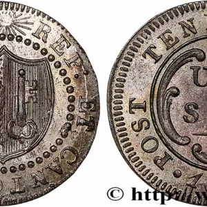 SUISSE - RÉPUBLIQUE DE GENÈVE 1 Sol 1817 fwo_743607 Monde Acheter Direct