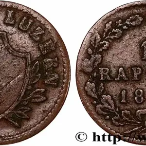 Remise SUISSE - CANTON DE LUCERNE 1 Rappen 1846 fwo_743644 Monde