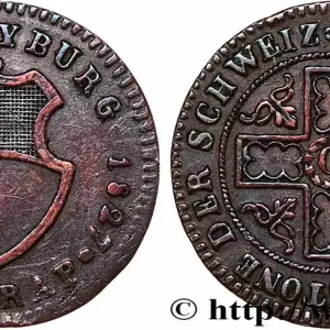 Dernier Modèle SUISSE - CANTON DE FRIBOURG 2 1/2 Rappen 1827 fwo_743697 Monde