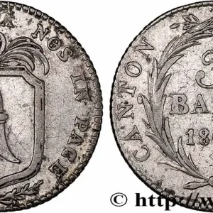 SUISSE - CONFÉDÉRATION HELVÉTIQUE - CANTON DE BÂLE 3 Batzen 1809 Bâle fwo_743737 Monde Bon Plan