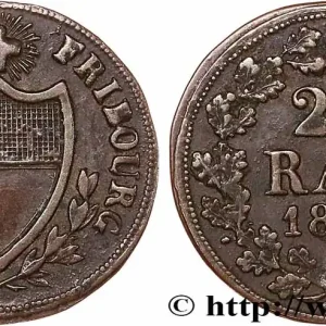 Bon Marché SUISSE - CANTON DE FRIBOURG 2 1/2 Rappen - Canton de Fribourg 1846 fwo_743798 Monde