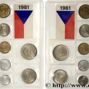 TCHÉCOSLOVAQUIE Série FDC 7 monnaies 1981 fwo_671442 Monde Meilleur Prix