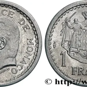 Offre Limitée MONACO 1 Franc Louis II (1943) Paris fwo_736620 Monde