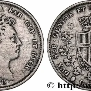 ITALIE - ROYAUME DE SARDAIGNE 25 Centesimi Charles-Félix 1830 Turin fwo_737385 Monde Gros Lot