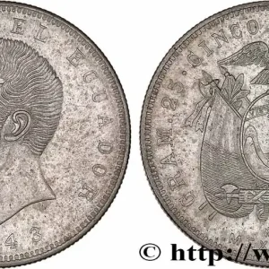 Meilleure Qualité ÉQUATEUR 5 Sucres Antonio Jose de Sucre 1943 Mexico fwo_737684 Monde