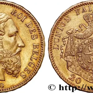 Expédition Rapide OR, PALLADIUM ET PLATINE INVESTISSEMENT 20 Francs Léopold II 1870 Bruxelles fwo_744905 Monde