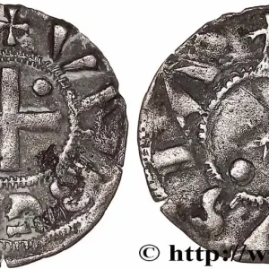 Seulement Aujourd’hui SAVOIE - DUCHÉ DE SAVOIE - HUMBERT II Denier de Suse (denaro secusino), 3e type n.d. Suse fwo_745838 Monde