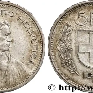 SUISSE 5 Francs Berger des alpes 1931 Berne fwo_747291 Monde Tendance