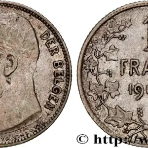 Satisfait Ou Remboursé BELGIQUE 1 Frank (Franc) Léopold II légende flamande 1909 fwo_747326 Monde