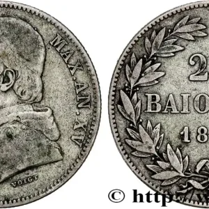 Authentique VATICAN ET ÉTATS PONTIFICAUX 20 Baiocchi Pie IX an XVI 1861 Rome fwo_747341 Monde