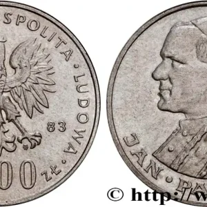 POLOGNE 1000 Zlotych visite du pape Jean-Paul II 1983 Varsovie fwo_747357 Monde Usine Directe