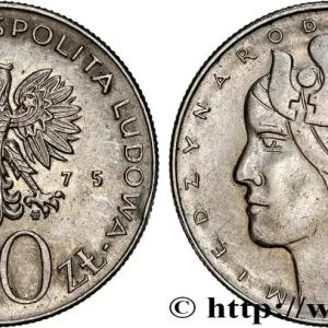 POLOGNE 20 Zlotych aigle 1975 Varsovie fwo_747451 Monde Top Vente