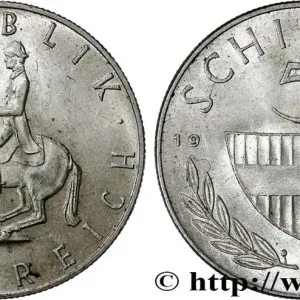 AUTRICHE 5 Schilling 1962 fwo_747461 Monde Promotion