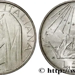 Super Prix ITALIE 500 Lire 700e anniversaire de la naissance de Dante Alighieri / l’Enfer 1965 Rome fwo_747463 Monde